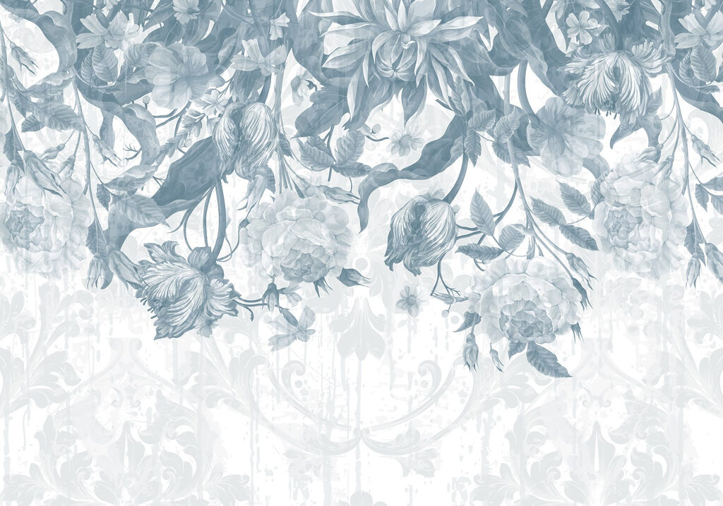 Flower Canopy in Ink — full design