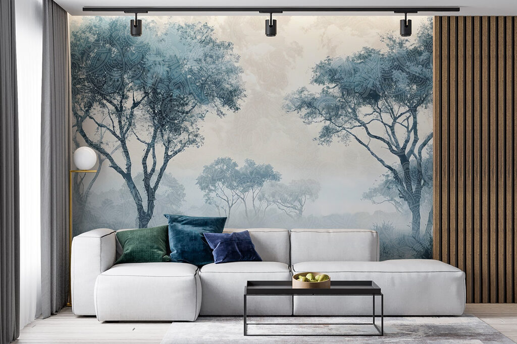 Tree crowns above grassland — interior 5