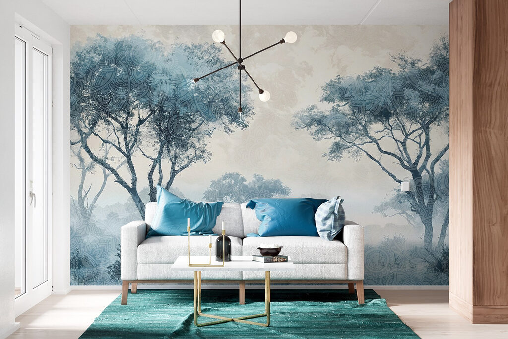 Tree crowns above grassland — interior 6