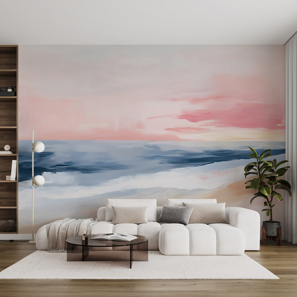 Pink sky over sea — interior 2