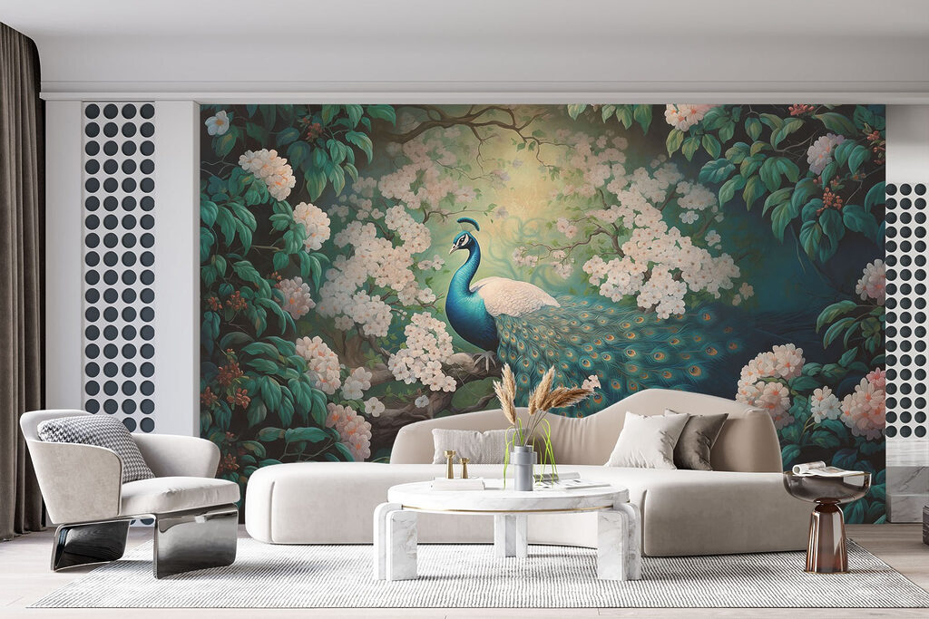 Peacock in Blossom — interior 2