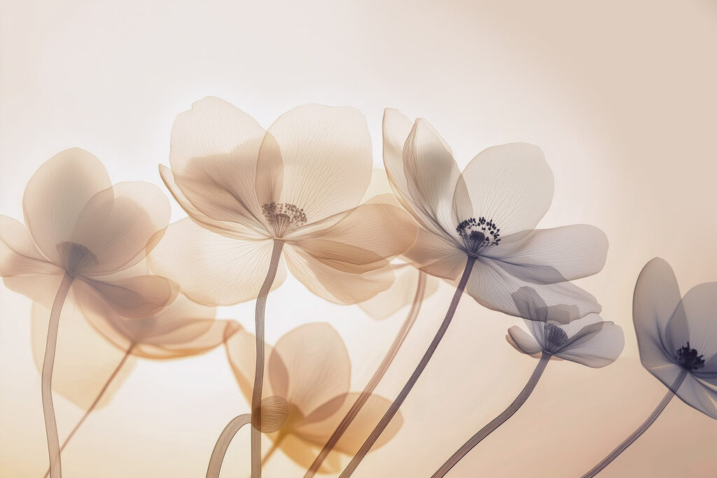 Flowers Through Warm Light — full design