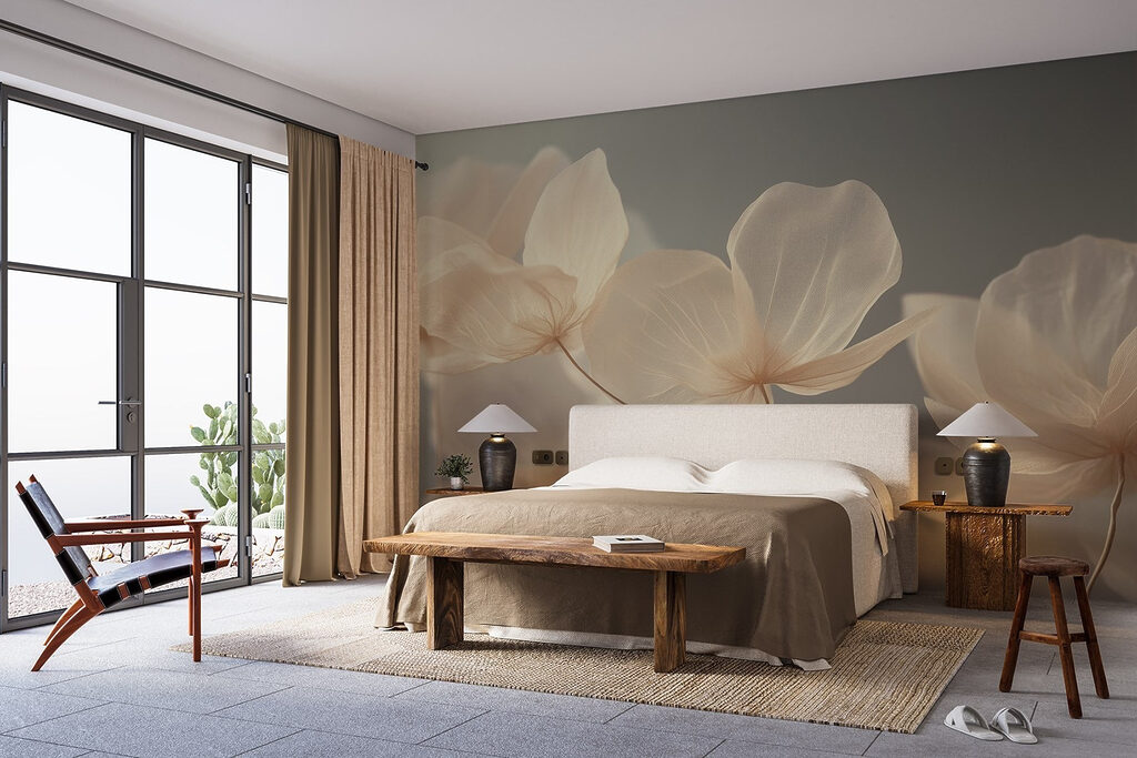 Flowers in a Glow in an interior