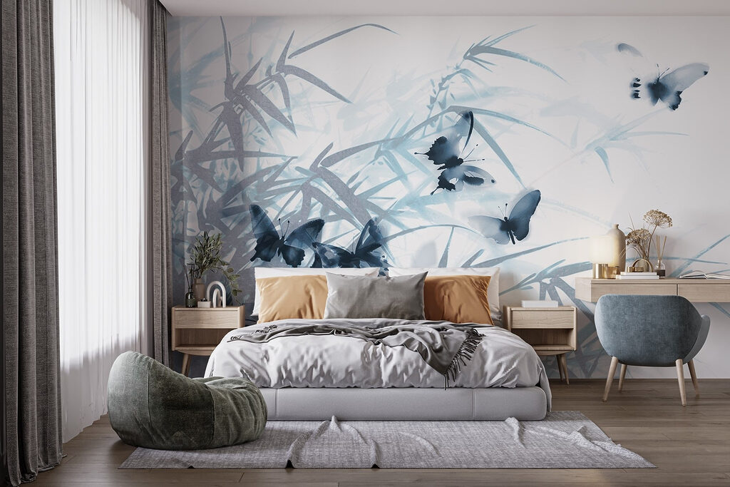 Butterflies among bamboo — interior 3