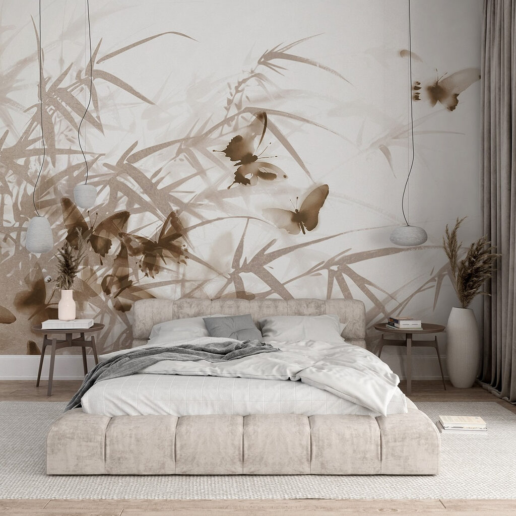 Bamboo and Butterflies in an interior
