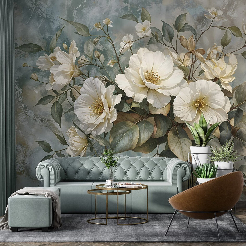 White bouquet with greenery — interior 4