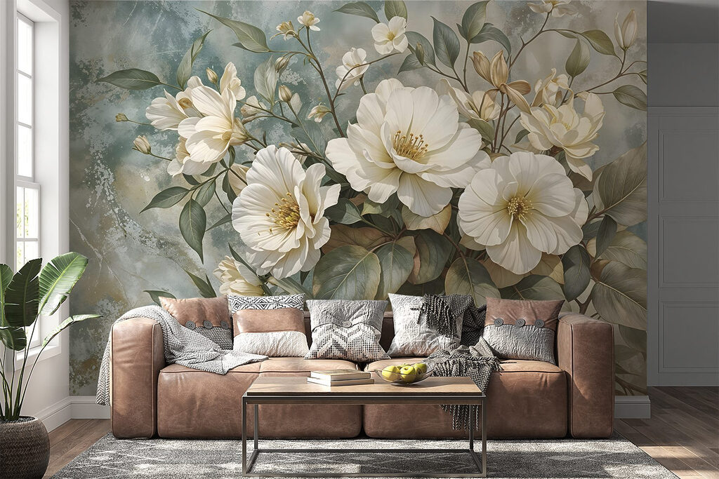 White bouquet with greenery — interior 5