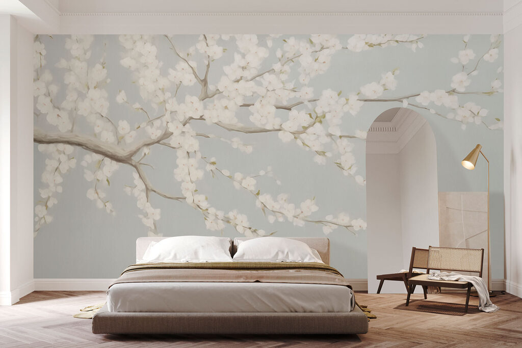 Blossom Branch Painting in an interior