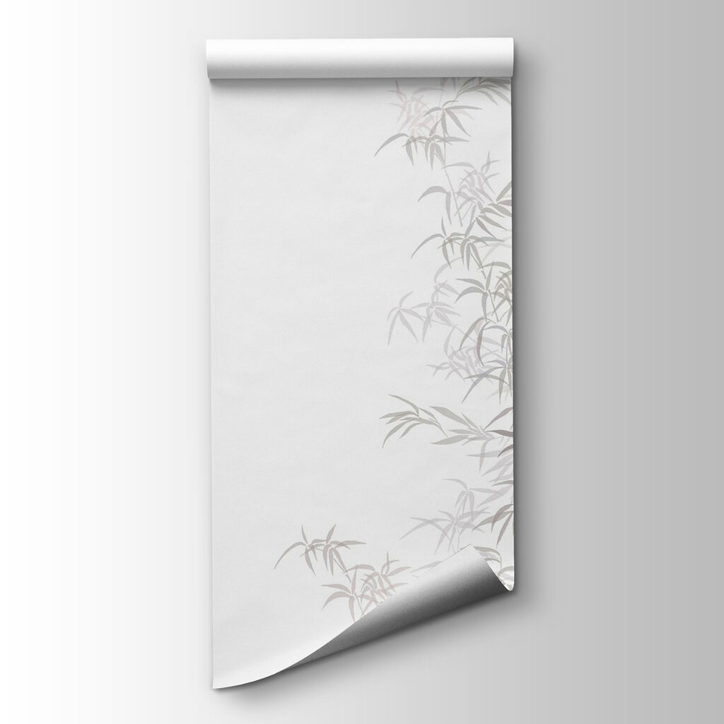Bamboo leaves on white — product view