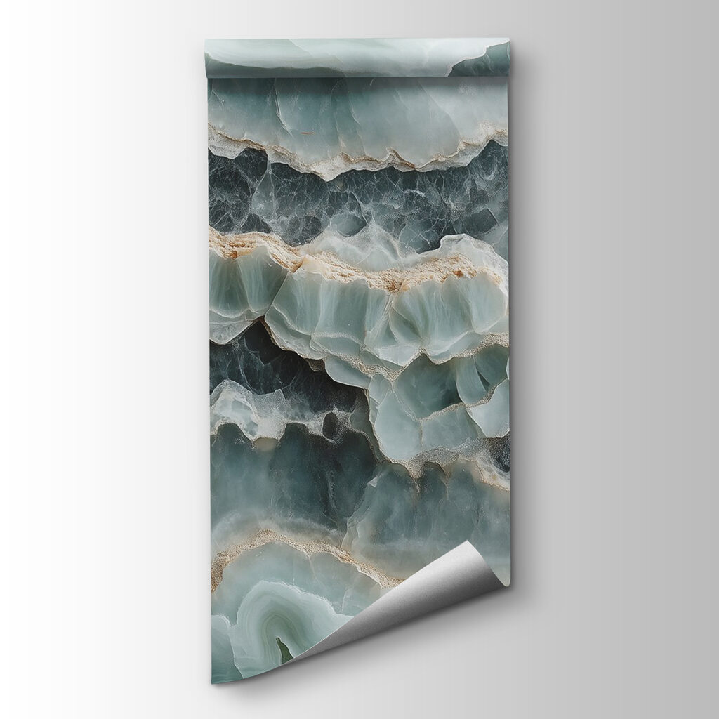 Green rock, gold veins — product view