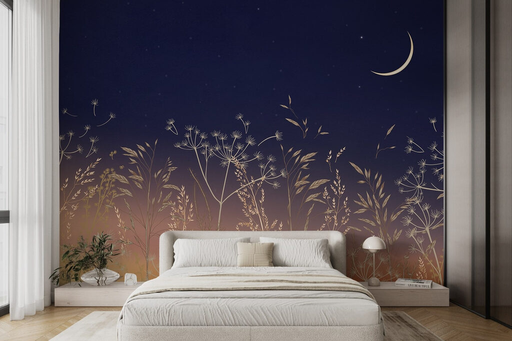 Golden grasses under moonlight — interior 2