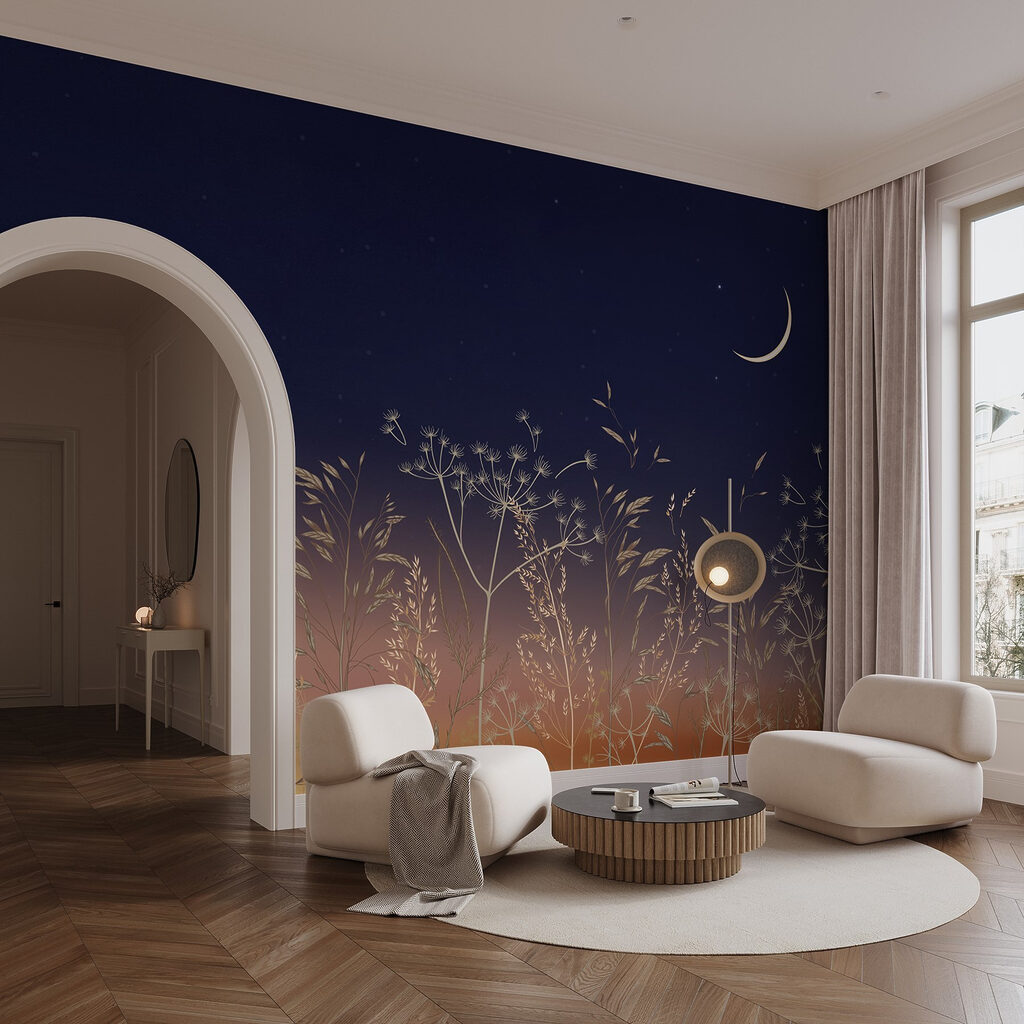 Golden grasses under moonlight — interior 4