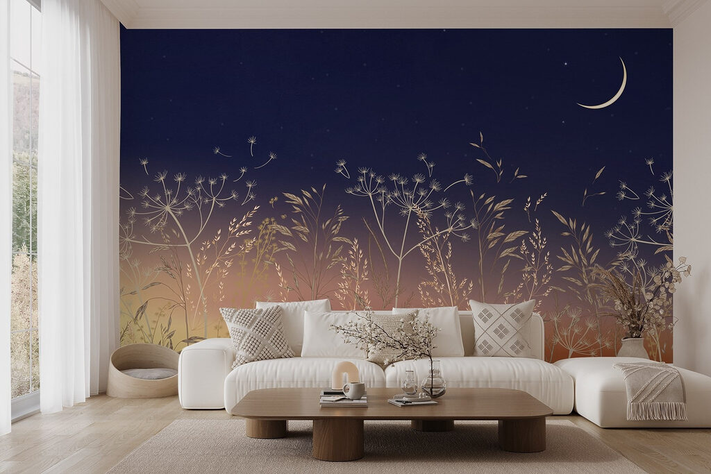 Golden grasses under moonlight — interior 5