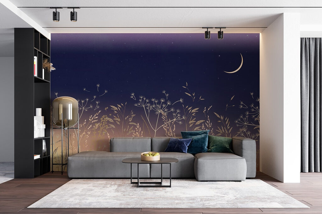 Golden grasses under moonlight — interior 6