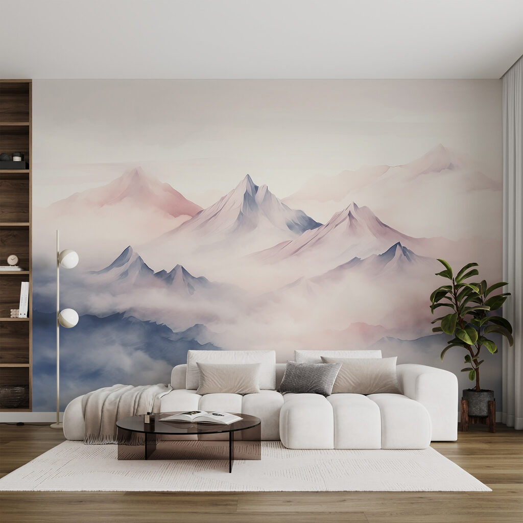 Clouded Peaks in Watercolour — interior 2