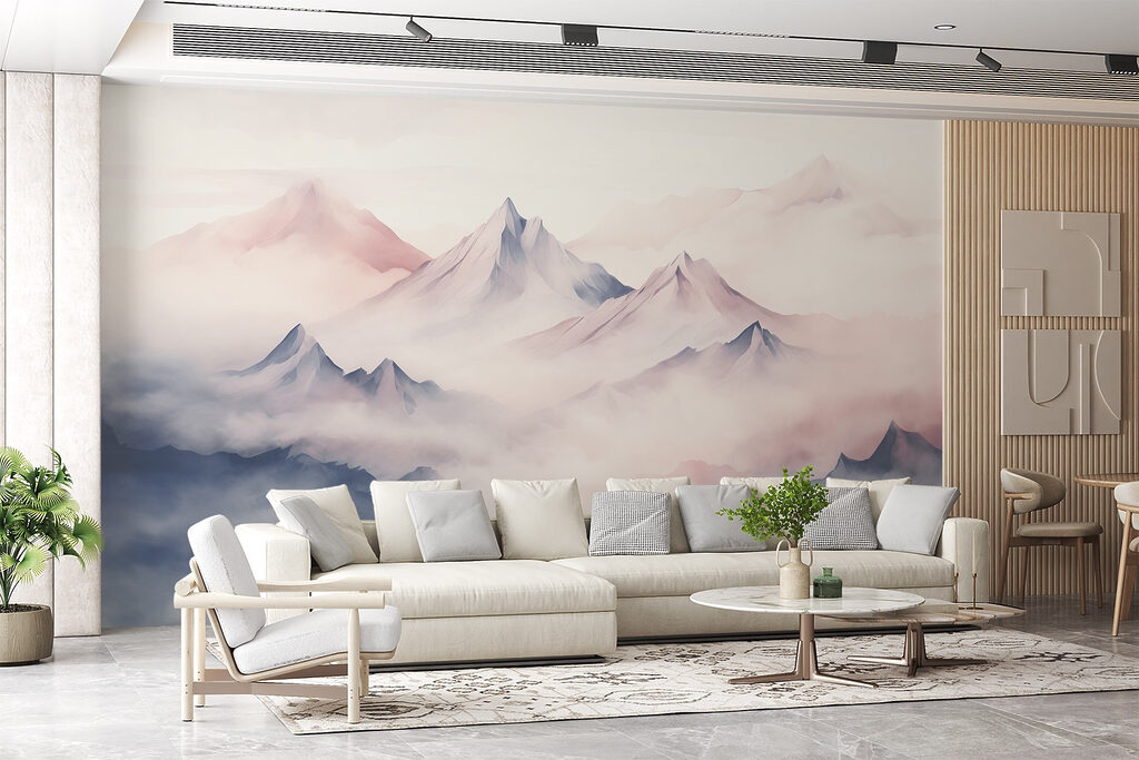 Clouded Peaks in Watercolour — interior 3