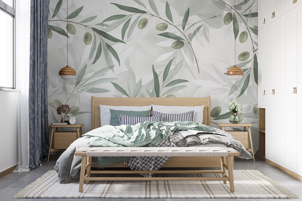 Olive branch pattern — interior 1