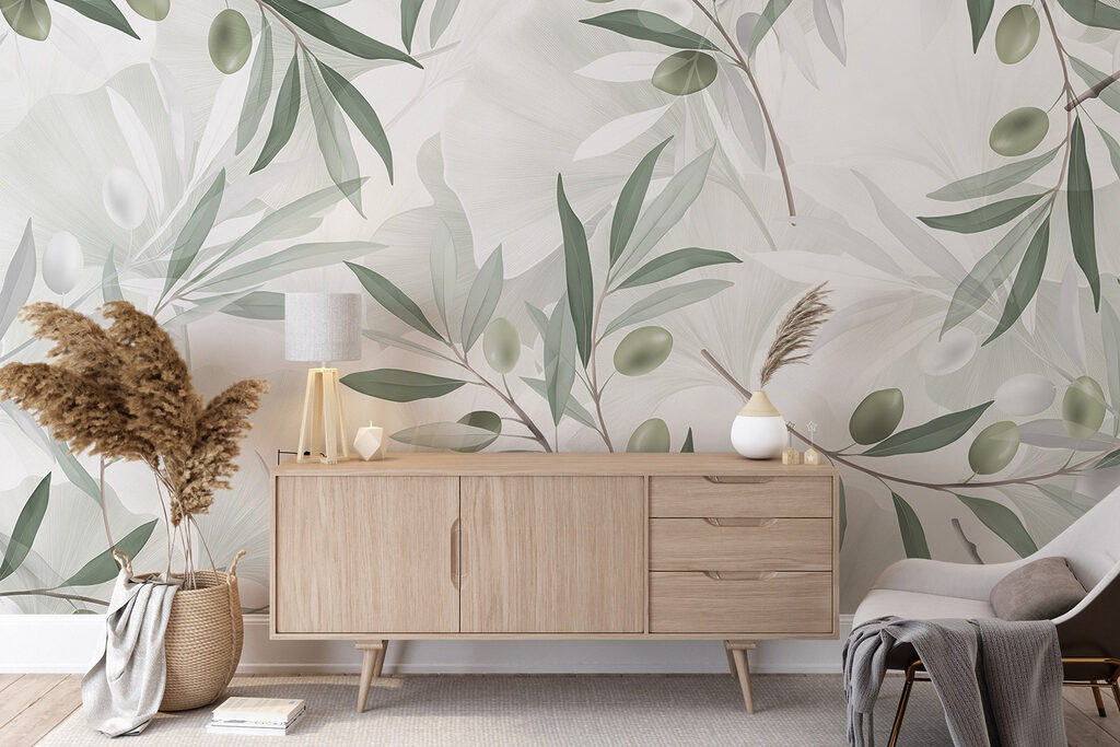 Olive branch pattern — interior 6