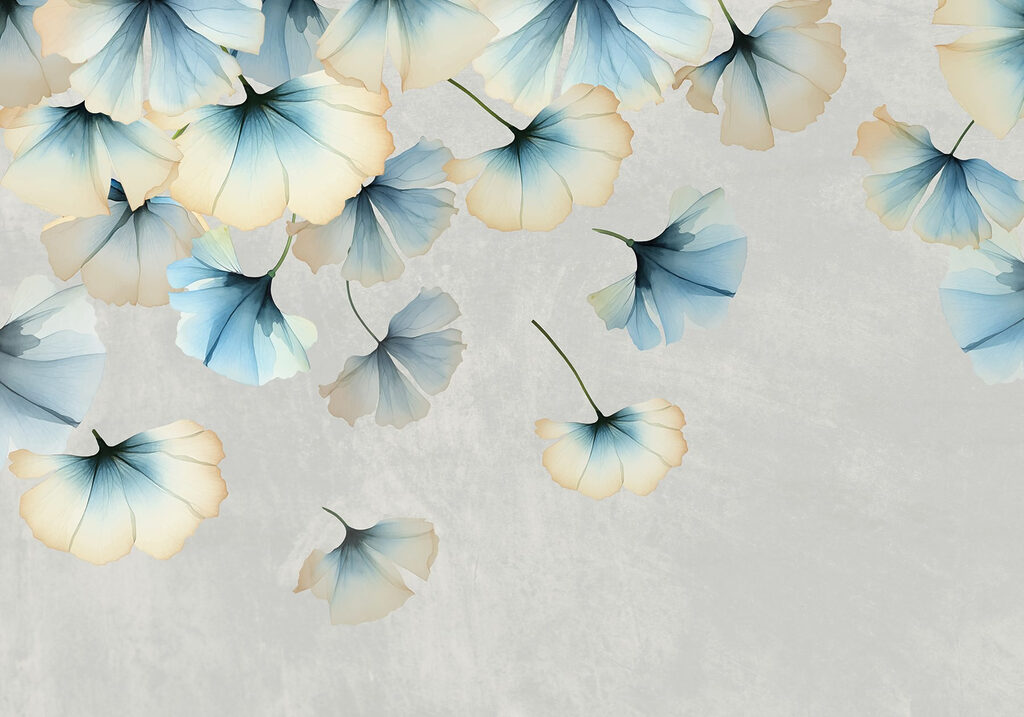Ginkgo Leaves Falling — full design