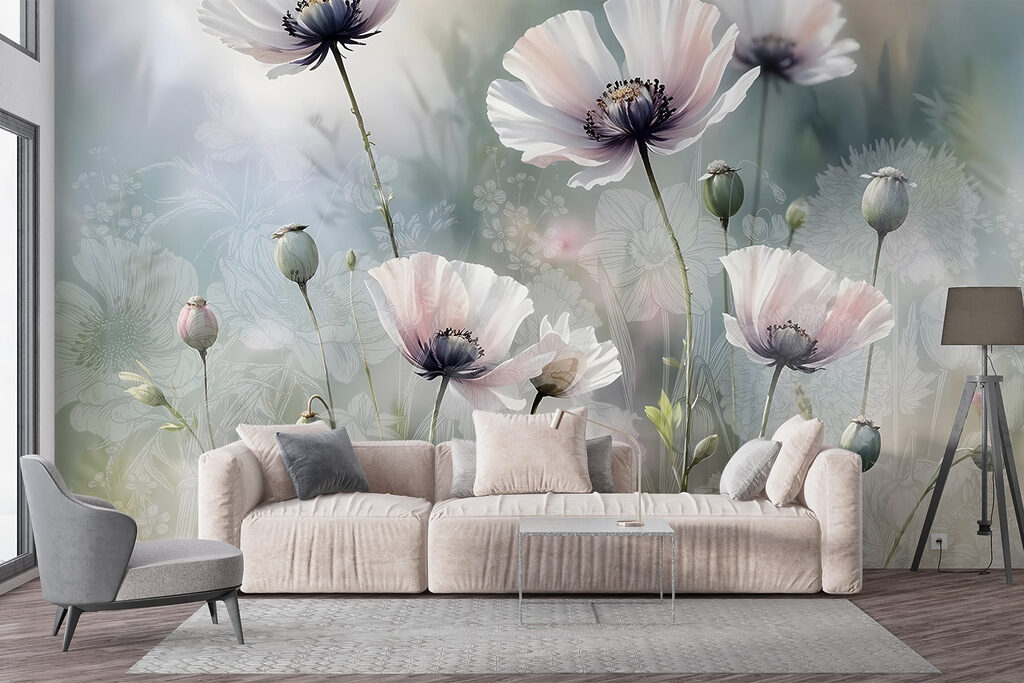 Wildflowers in morning mist — interior 6
