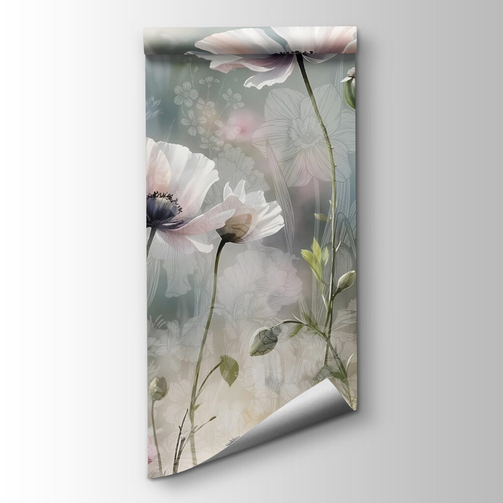 Wildflowers in morning mist — product view