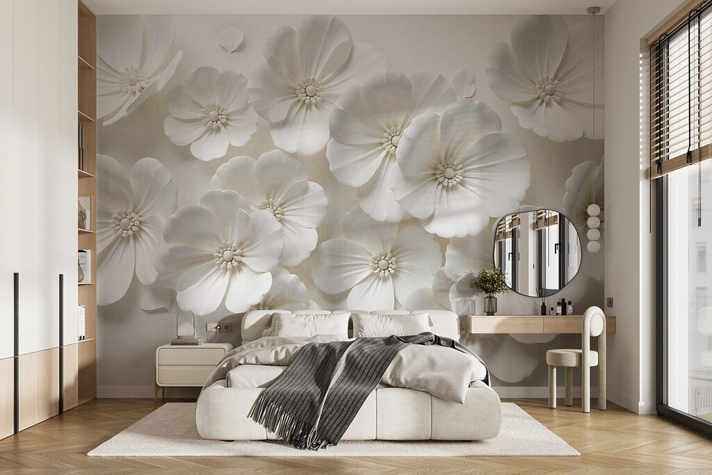 Overlapping blooms, soft shadow — interior 2