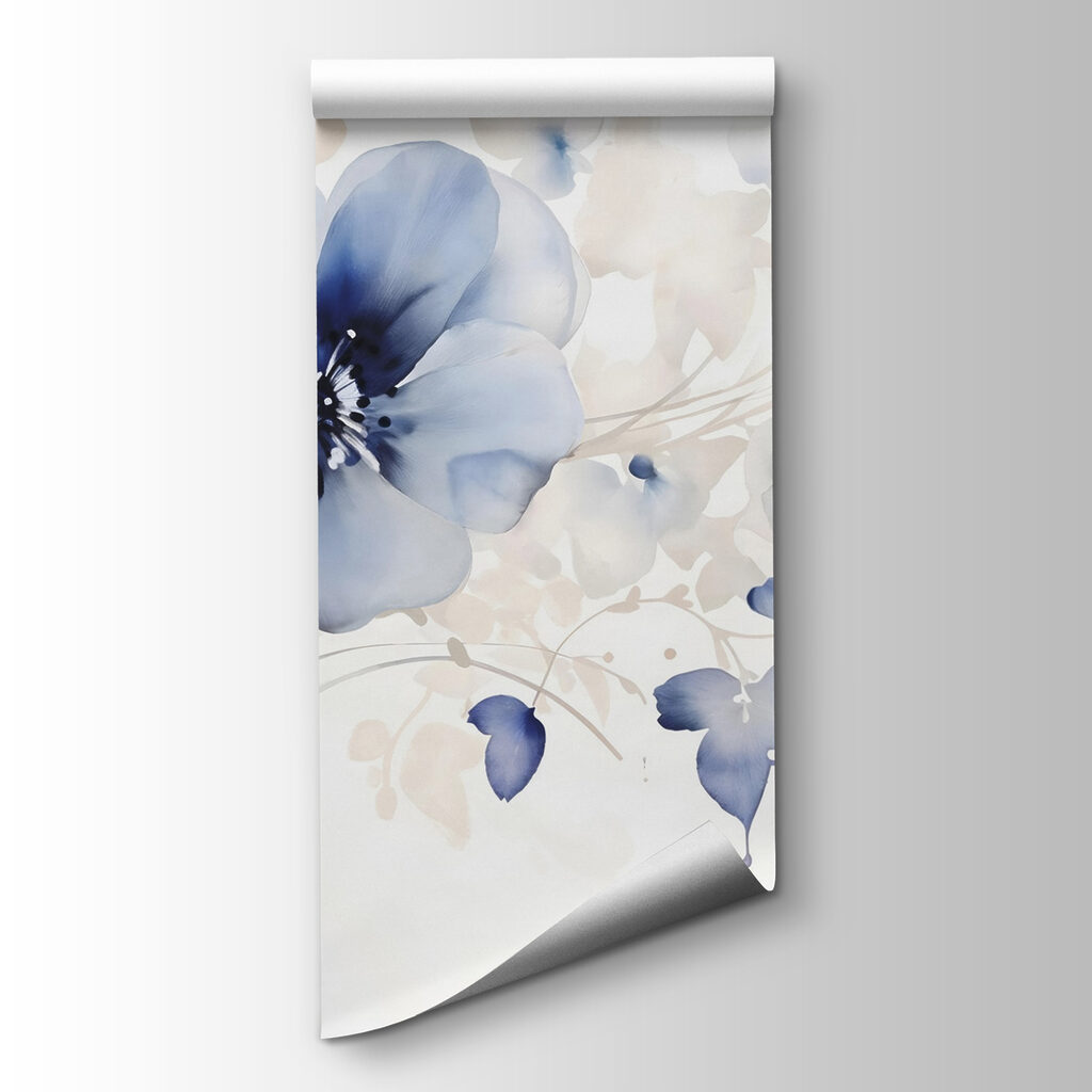 Blue flowers on stems — product view
