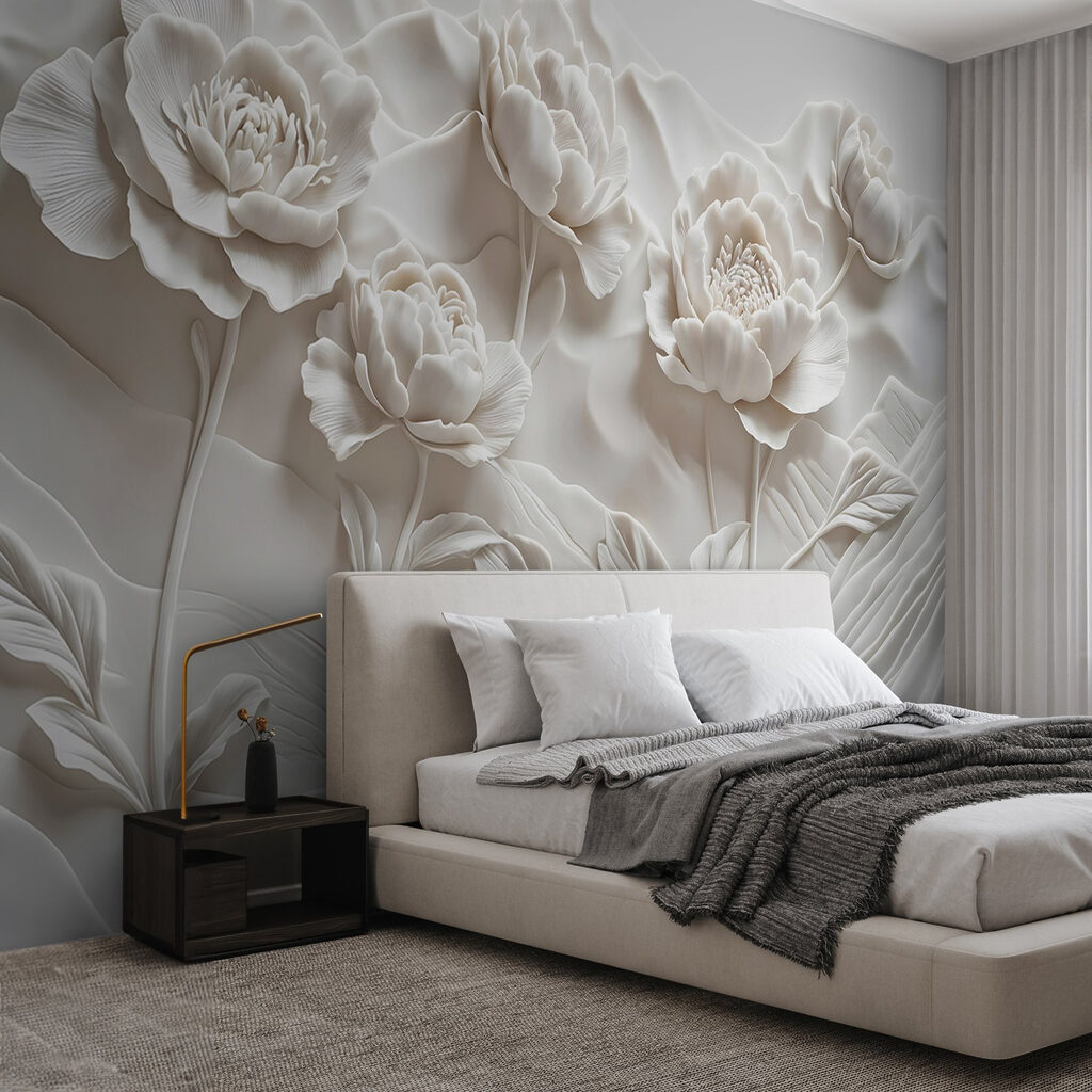 Flower Relief in an interior
