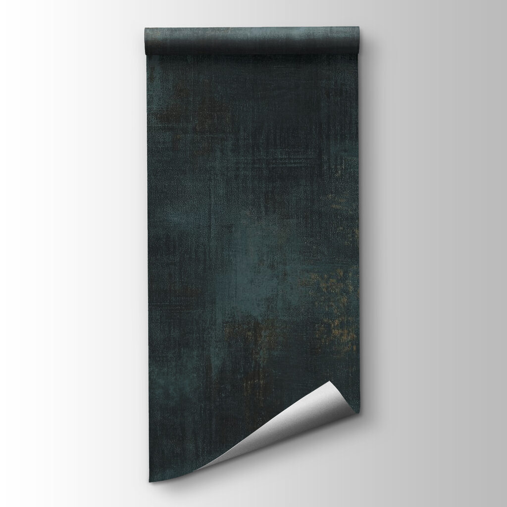 Gold rings on teal — product view