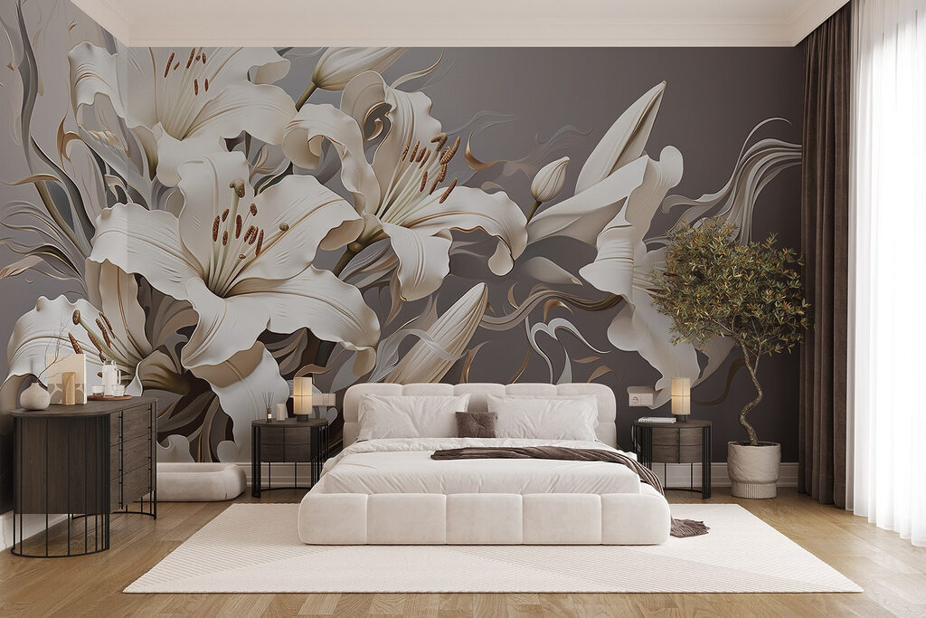 Lilies in Flowing Relief — interior 3