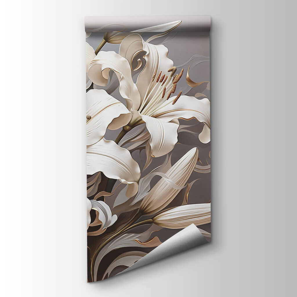 Lilies in Flowing Relief — product view