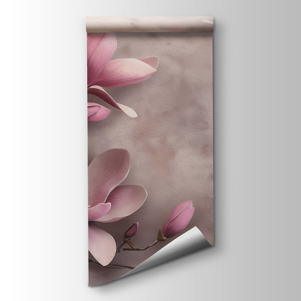 Pink magnolia branches — product view
