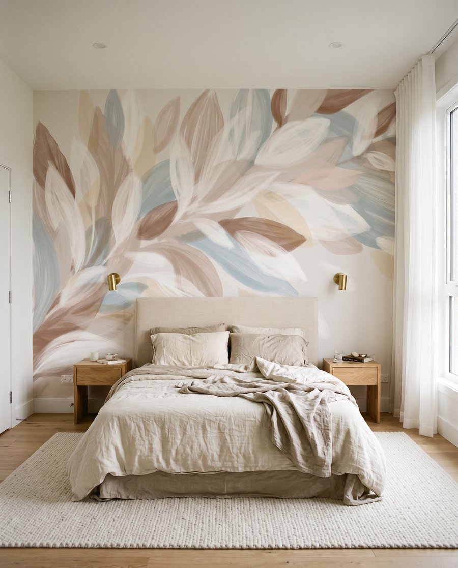 Leaf Brushstrokes in an interior
