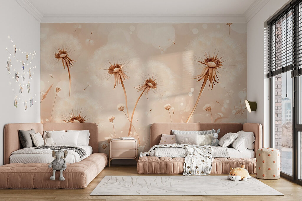 Dandelion seeds in light — interior 4
