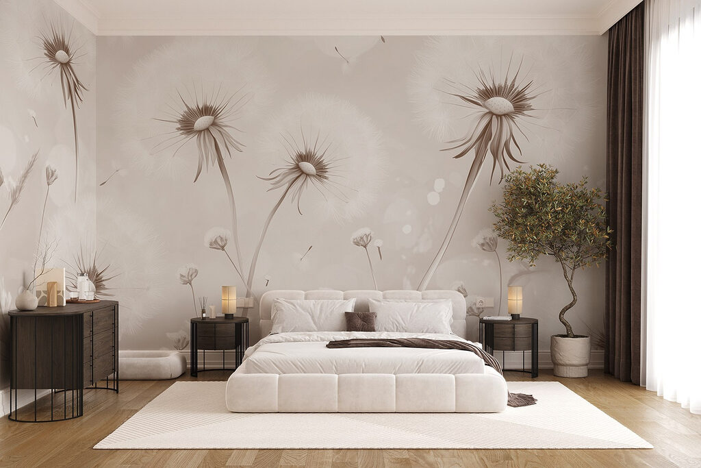 Dandelion Seedhead Gathering in an interior