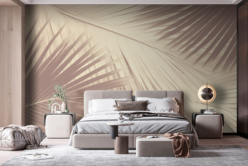 Palms in soft backlight — interior 1