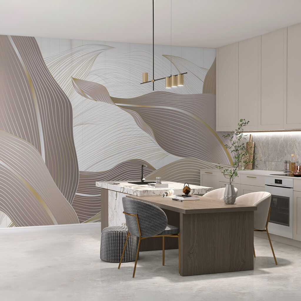 Leaf Ribbons in Relief — interior 2