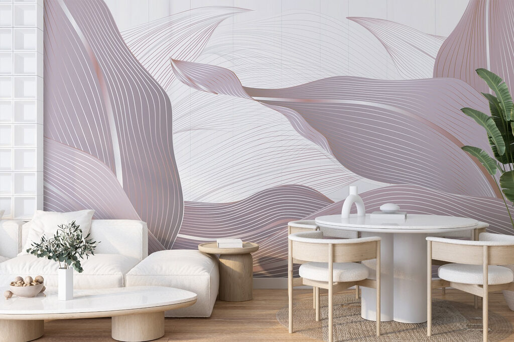 Leaf Ribbons in Relief — interior 1