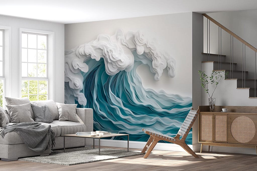Turquoise surf in layers — interior 6