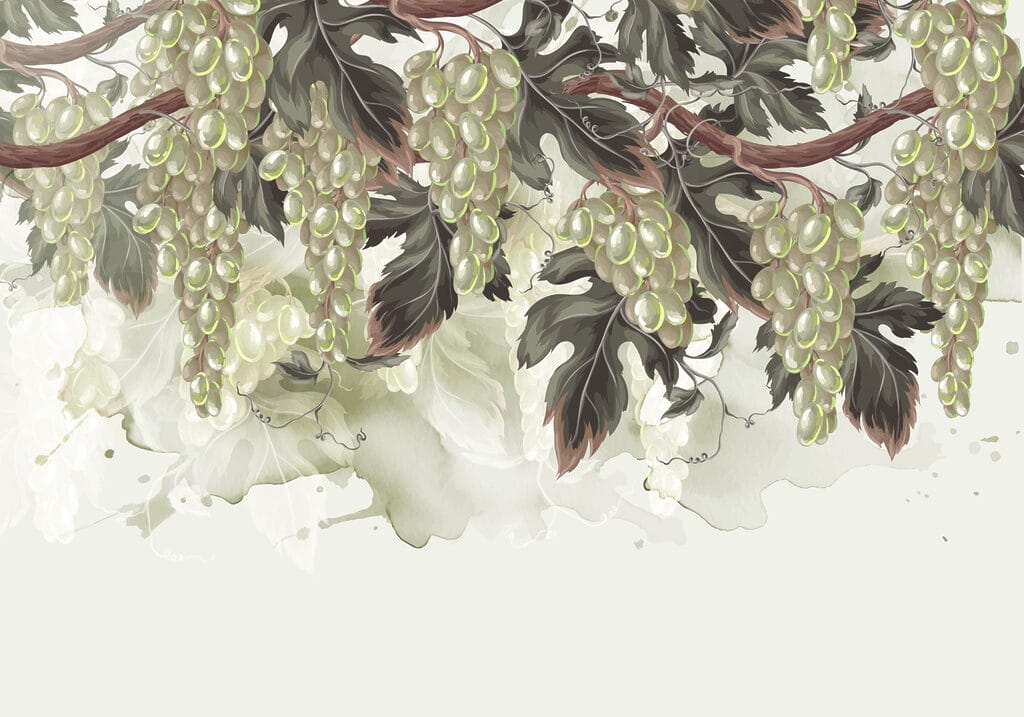 Hanging grape clusters — full design