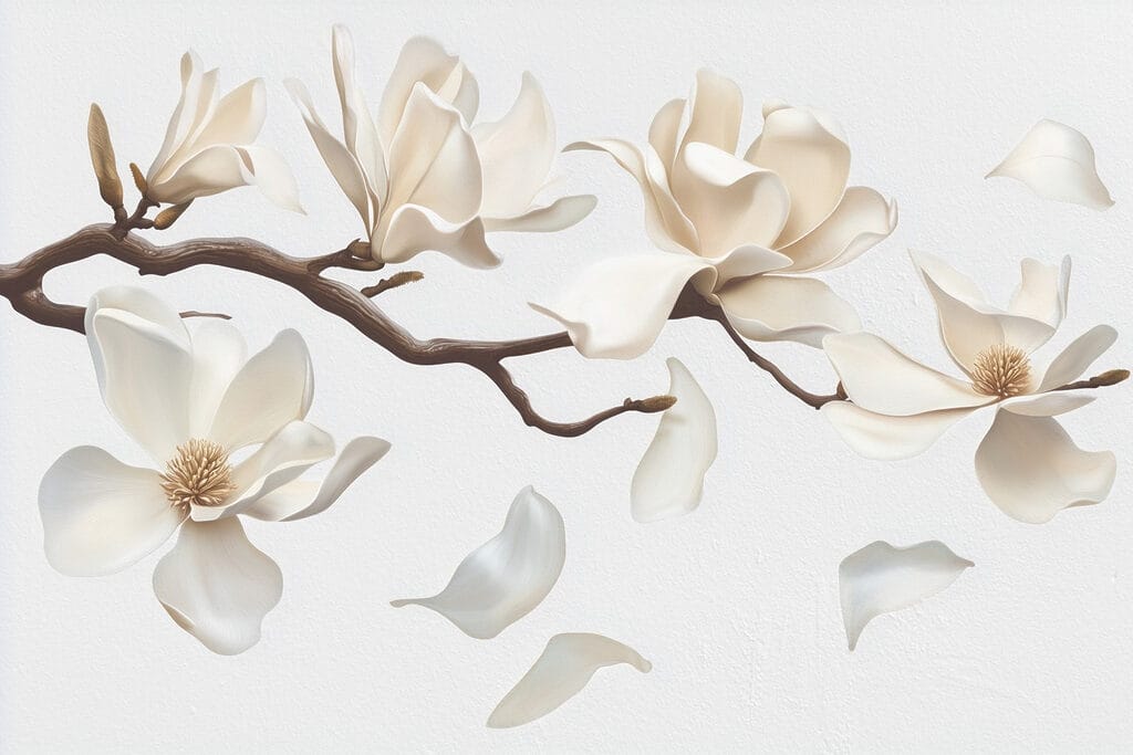 Magnolia Petal Drift — full design