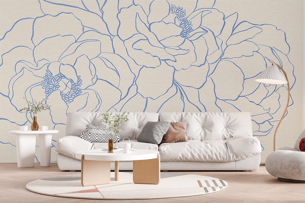 Peonies in One Line — interior 4