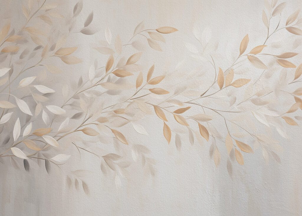 Beige branches in greys — full design