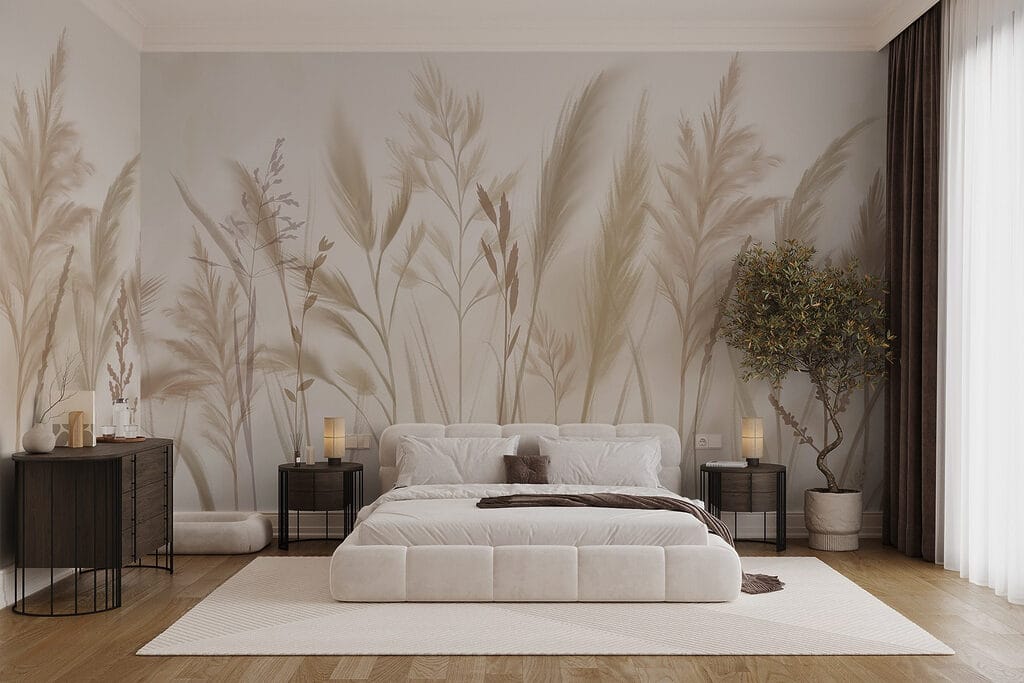 Golden grasses, pale pink — interior 2