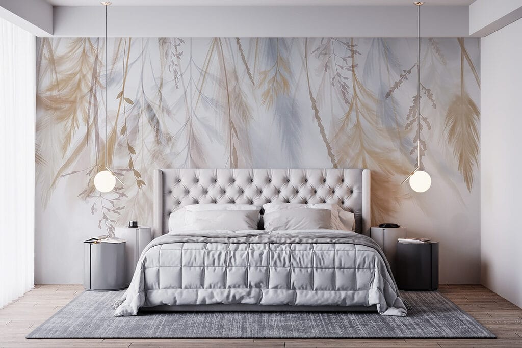 Feather Garland in an interior