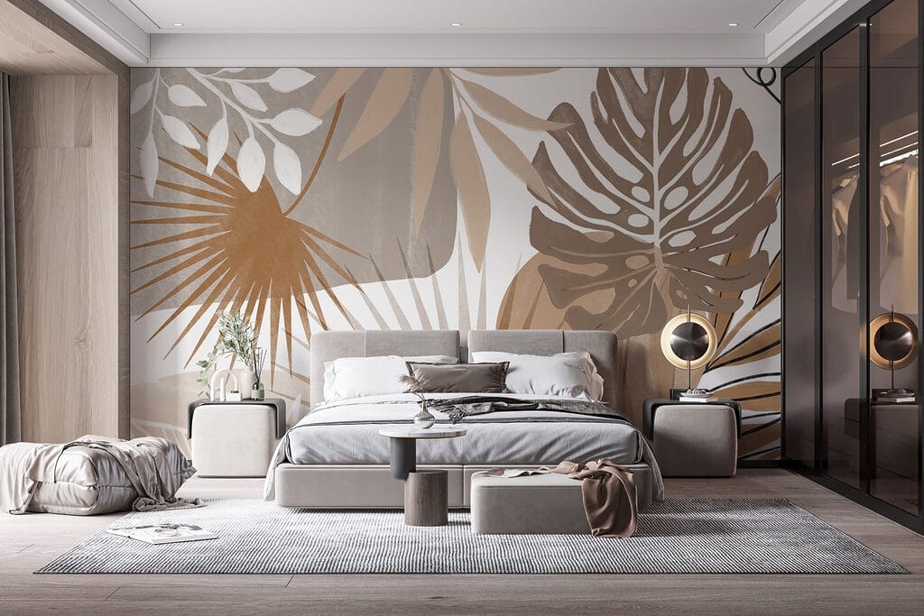 Leaves over terracotta blocks — interior 2