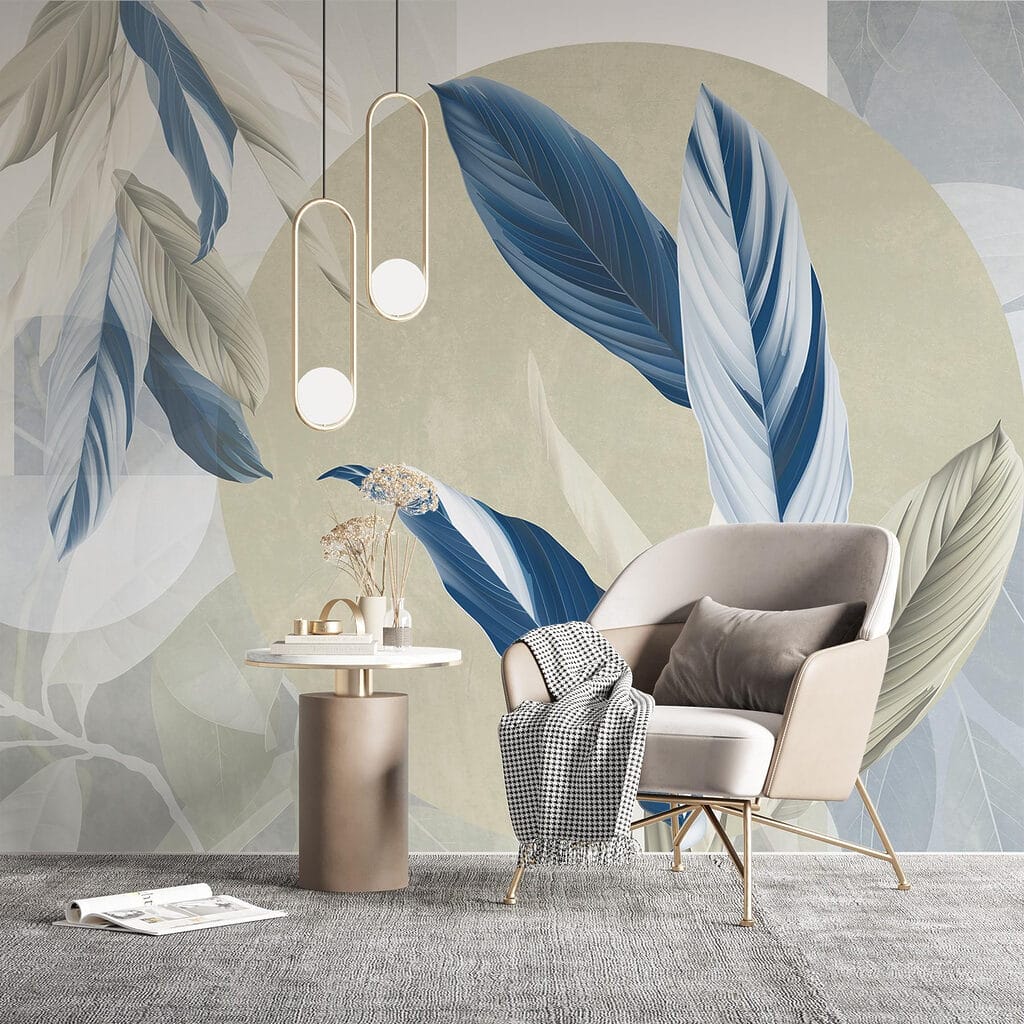 Leaves between round shapes — interior 4