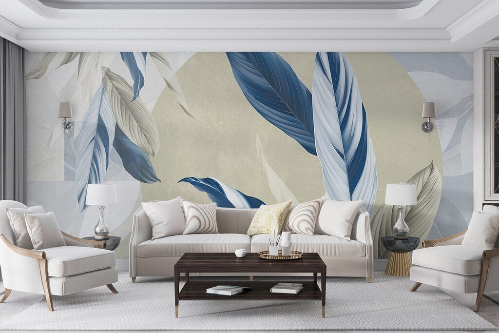 Leaves between round shapes — interior 5