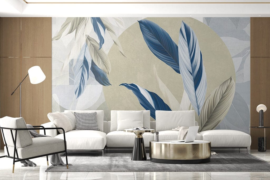 Leaves between round shapes — interior 6