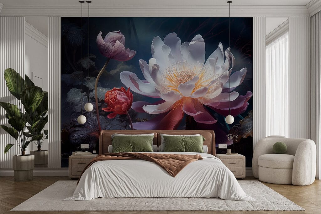 Glowing flower at night — interior 4